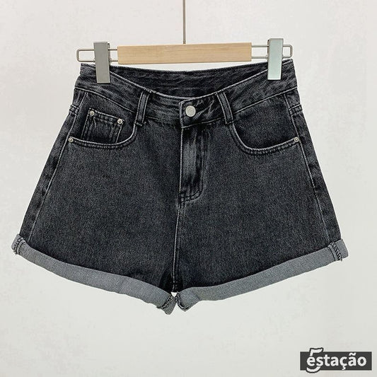 Short Feminino Jeans Cristal