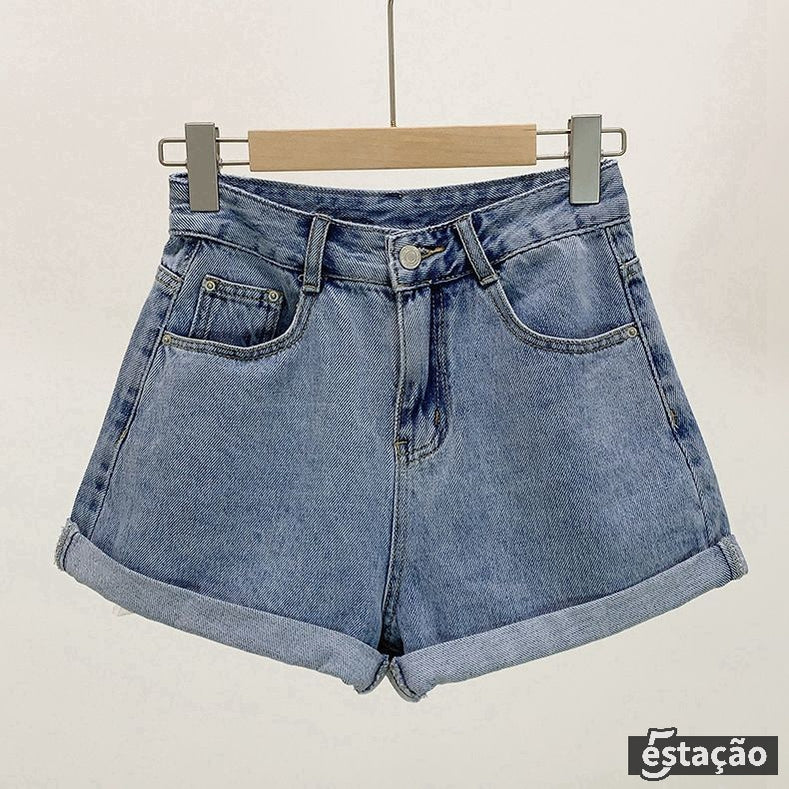 Short Feminino Jeans Cristal
