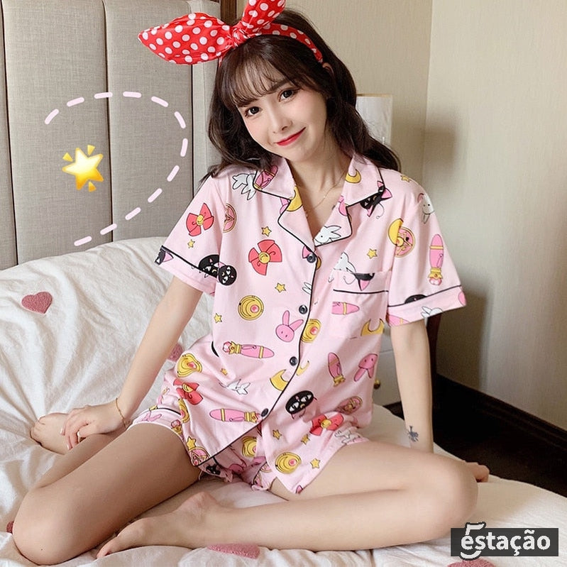 Pijama Feminino Cat