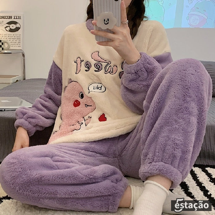 Pijama Feminino de inverno Hannah