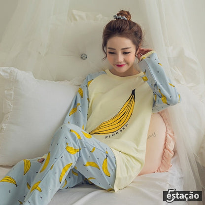 Pijama Feminino Banana