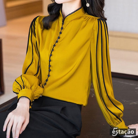 Camisa Feminina Margret - Amarela